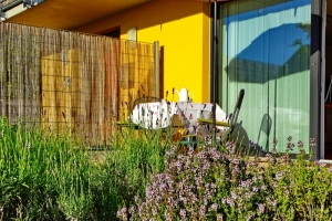 Terrasse in der Abendsonne ...
